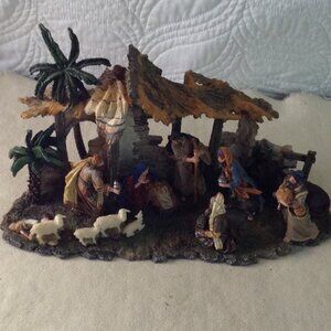 VTG Porcelain Nativity Scene; Christmas, Jesus, Christian. Beautiful traditional